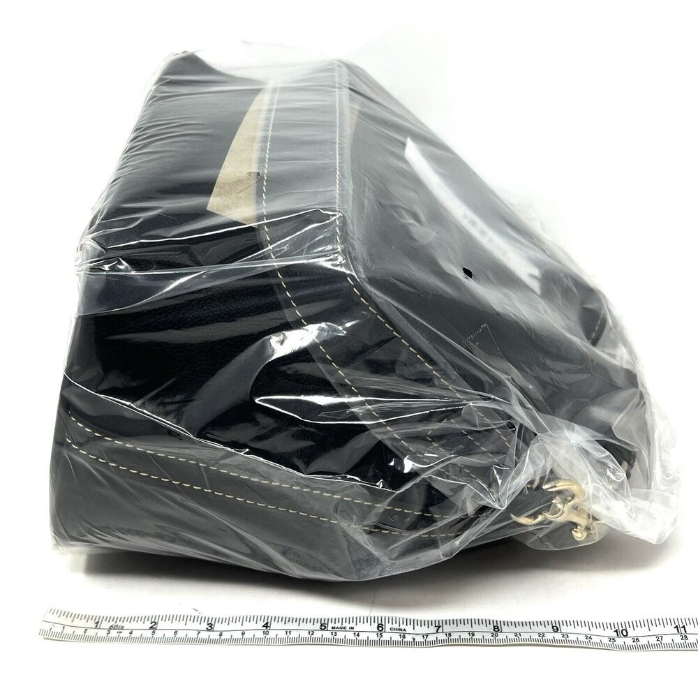 Dooney & Bourke Sorrento Drawstring Shoulder Bag BLACK Leather NWT $328 Bucket - Picture 7 of 16